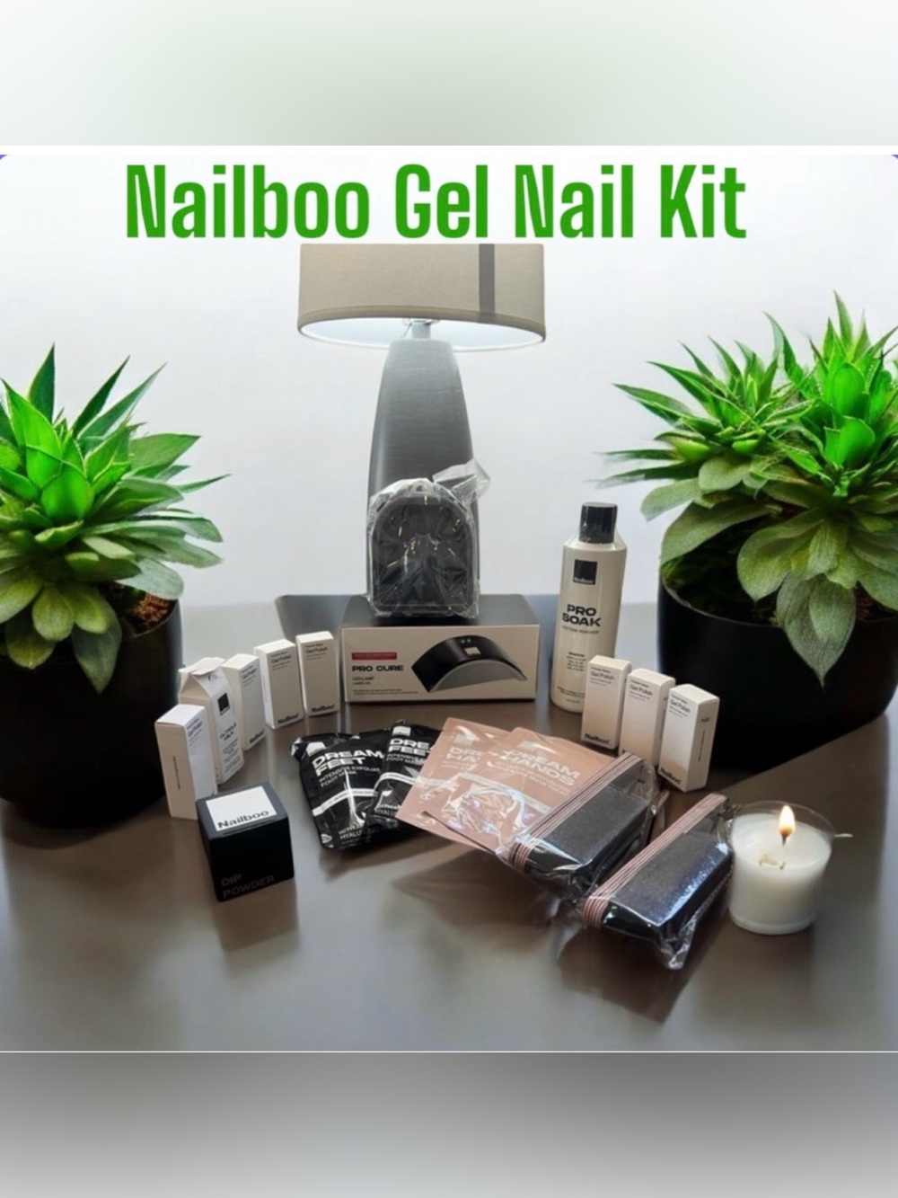 Nailboo Gel Nails Starter Kit in original box NWT